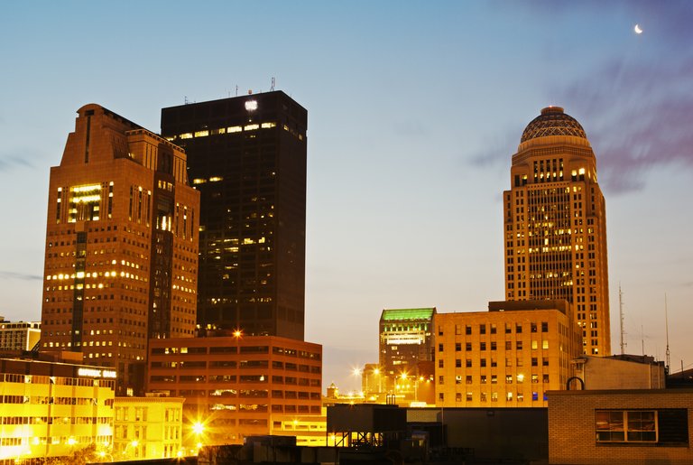 Early morning in Louisville, Kentucky, USA