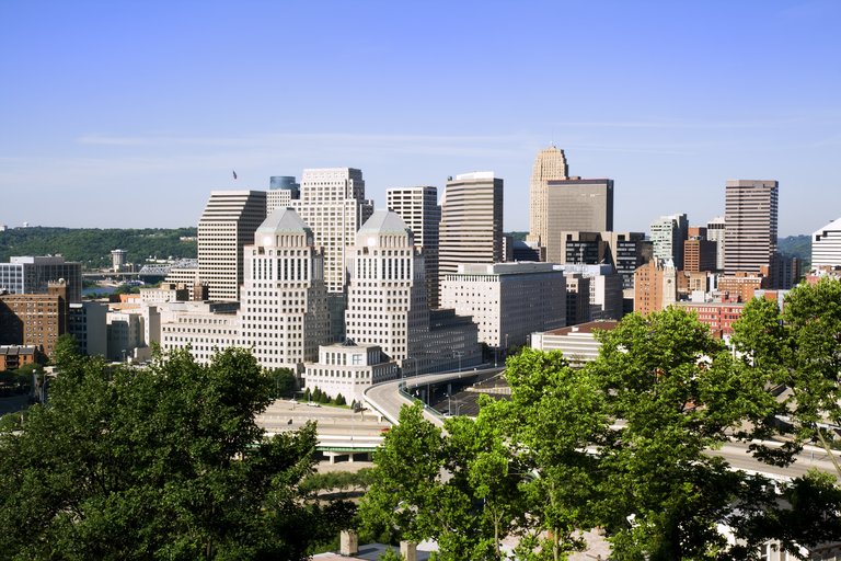 View of downtown Cincinnati,Ohio.