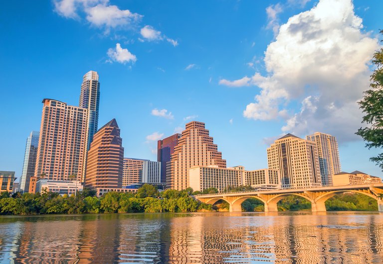 View of Austin, Texas downtown skyline